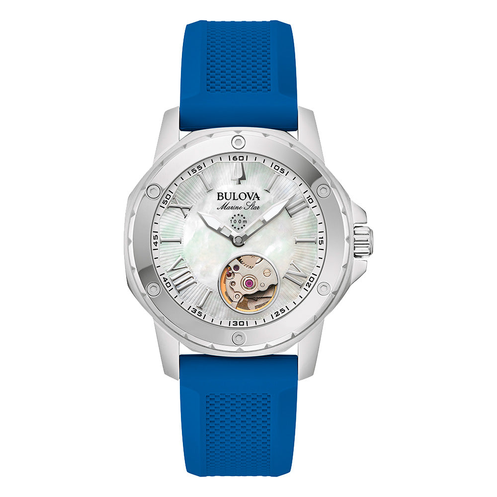 Reloj Bulova Marine Star Azul Femenino 96L324