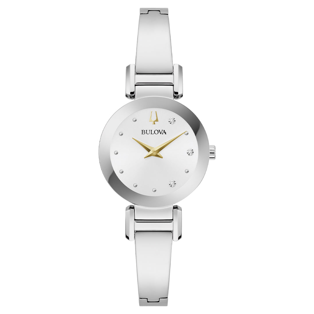 Reloj Bulova Marc Anthony de pulsera de acero inoxidable  para mujer 96P241