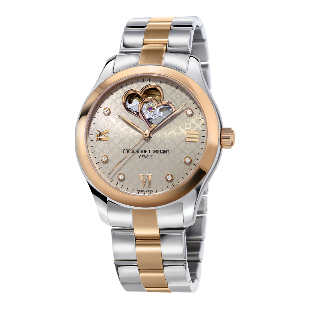 Reloj Frederique Heart Beat Femenino FC-310LGDHB3B2B
