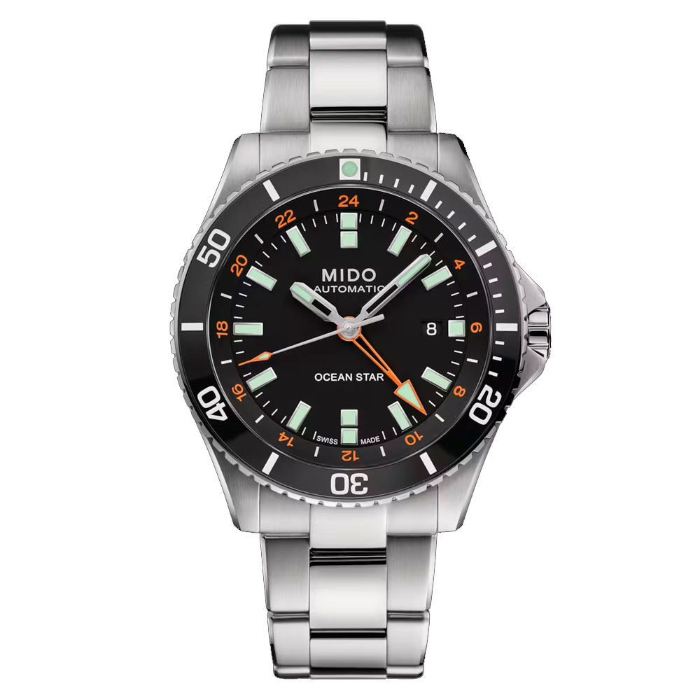 Reloj Mido Captain de Acero con Fondo Negro WATCH CLUB BOLIVIA