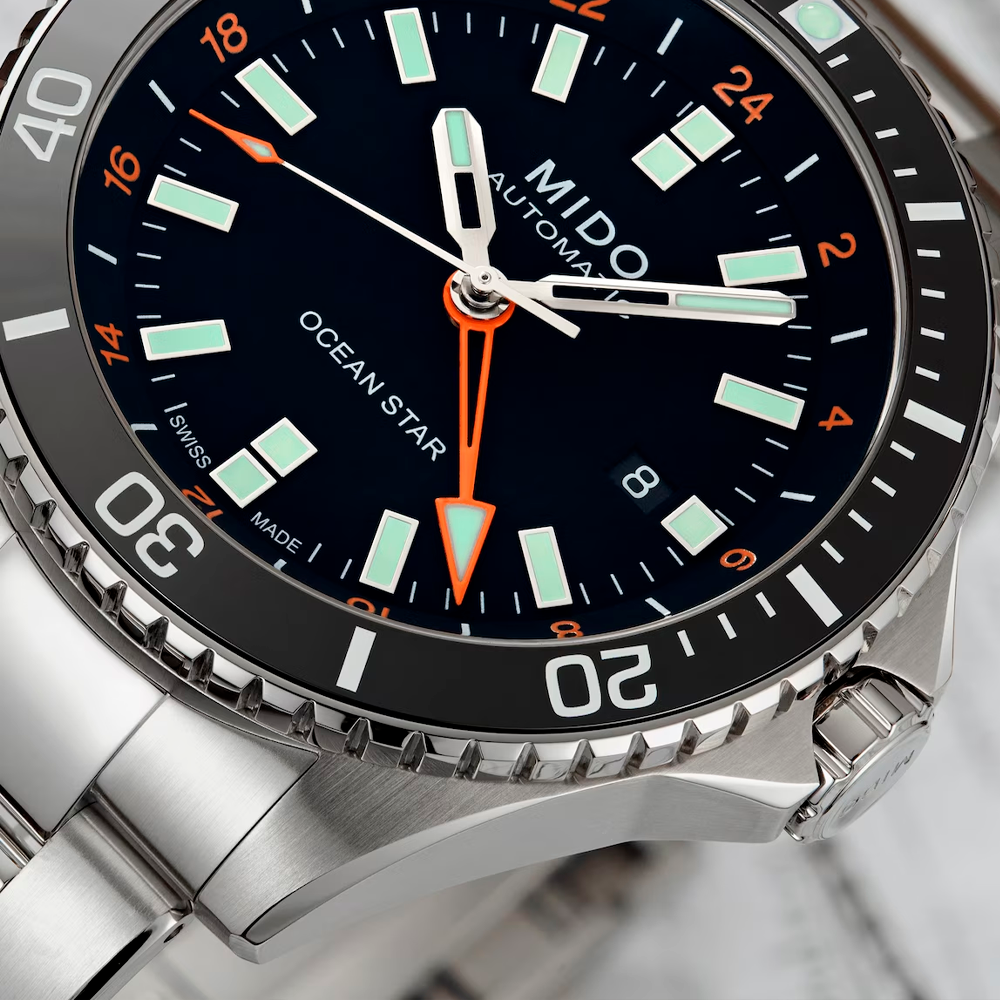 Reloj Mido Captain de Acero con Fondo Negro M0266291105101