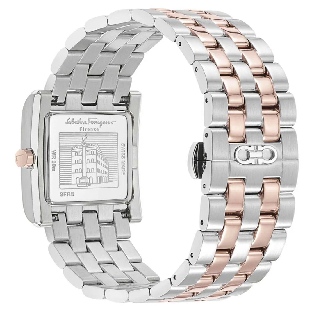 RELOJ FERRAGAMO LACE 28X36MM C/BICO SS/IP5N D/BLUE B/BICO