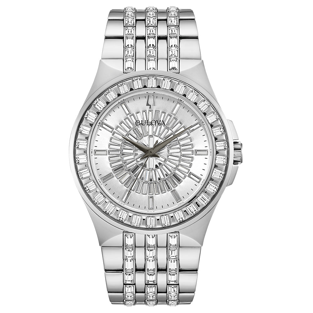 Relógio masculino Bulova Crystal 96A236