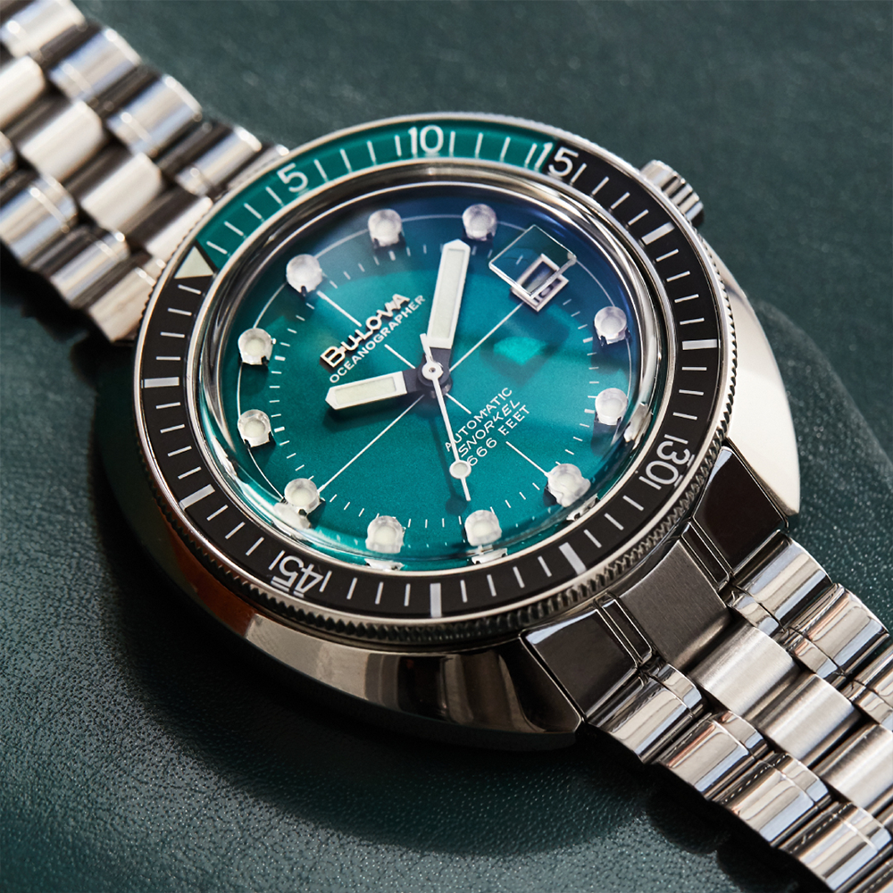 Reloj Bulova Cronografo Oceanographer Esfera Verde