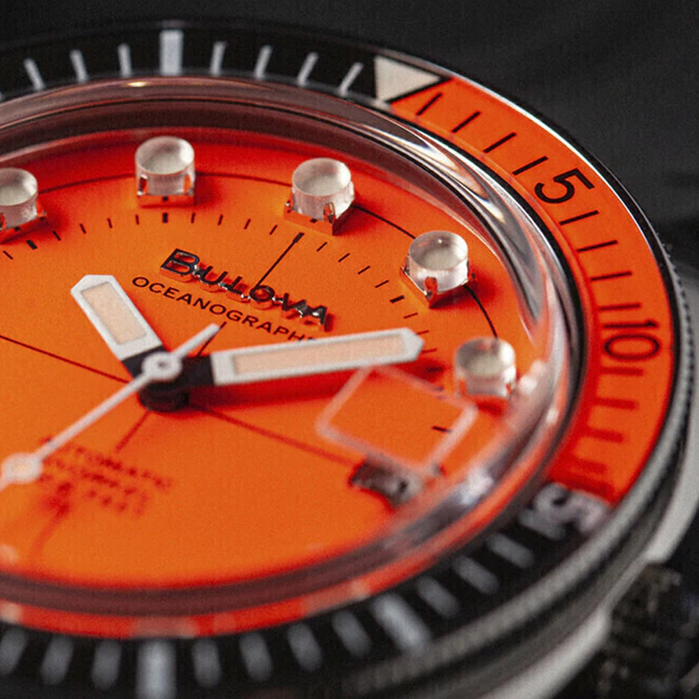 Reloj Bulova Devil Oceanographer Naranja