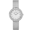 Relógio feminino Bulova com cristais, modelo 96L329