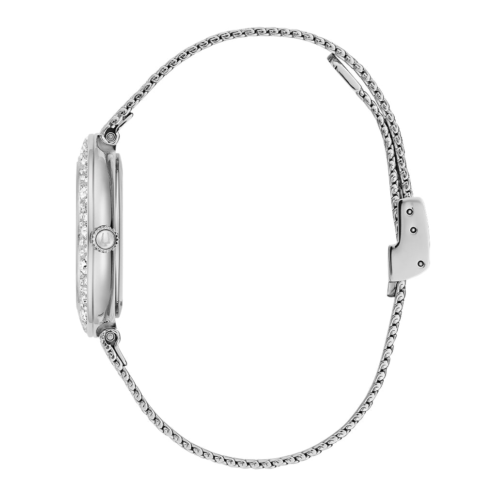Relógio feminino Bulova com cristais, modelo 96L329