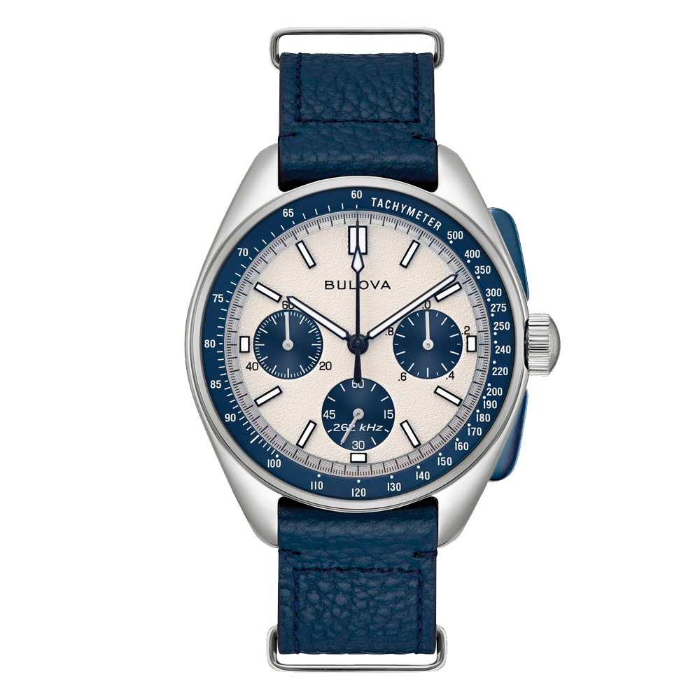 Reloj Bulova Lunar Pilot Chronografo Blanco - Azul