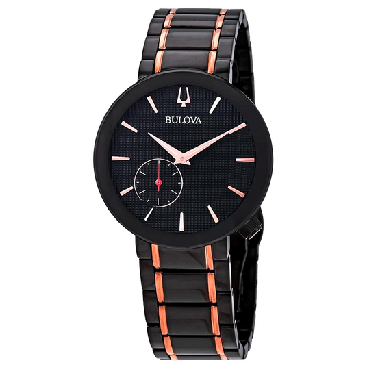 Reloj Bulova Grammy de Acero Negro y Rojo