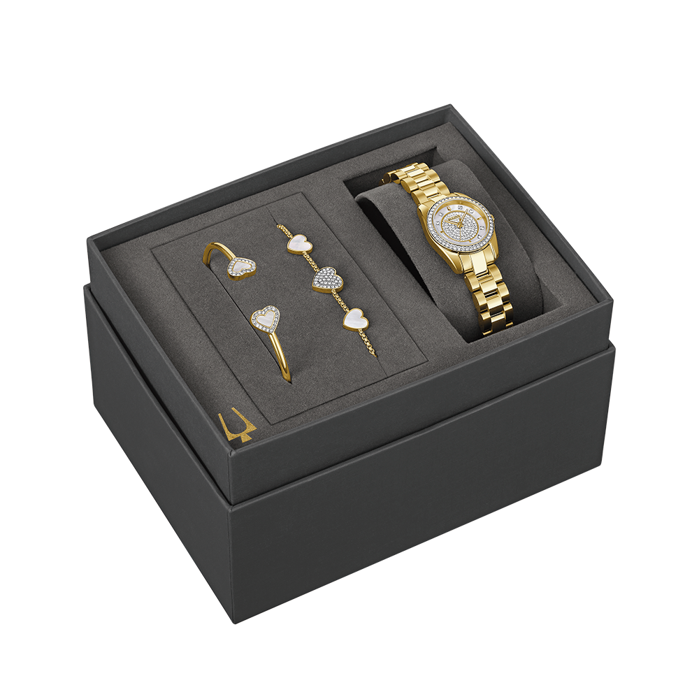 Reloj Bulova Cristal Dorado con Manillas