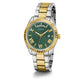 Reloj Guess Luna Acero con Dorado Fondo Verde