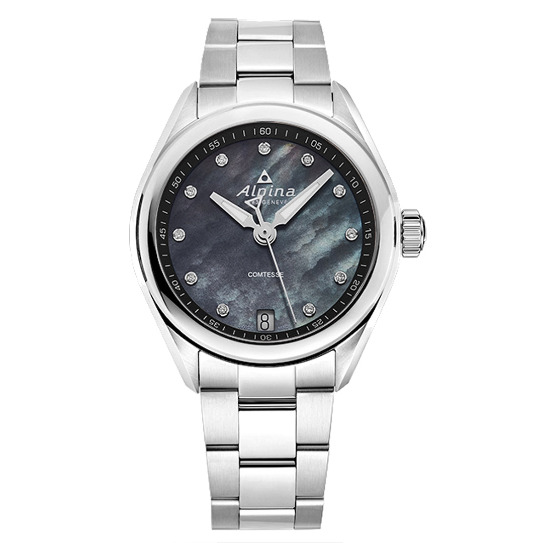 Relógio feminino Alpina AL-240MPBD2C6B