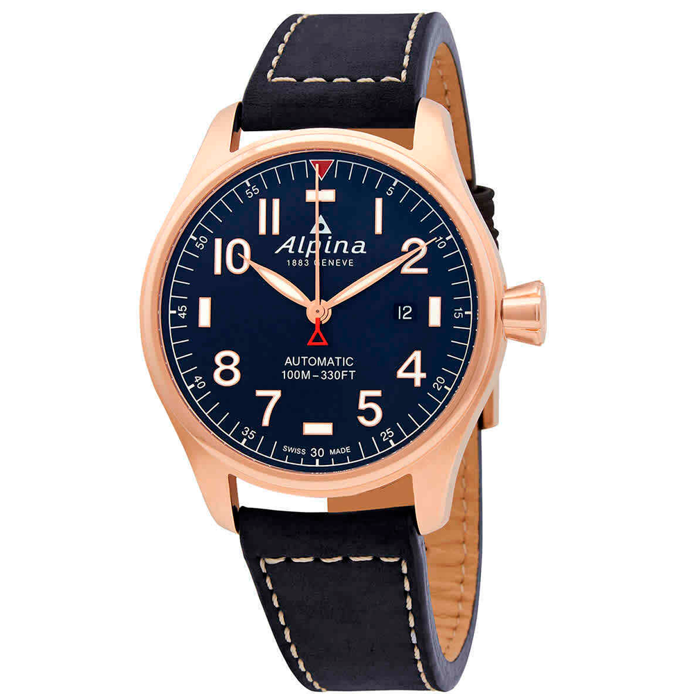 Reloj Alpina Startime Pilot Automático Dial Negro