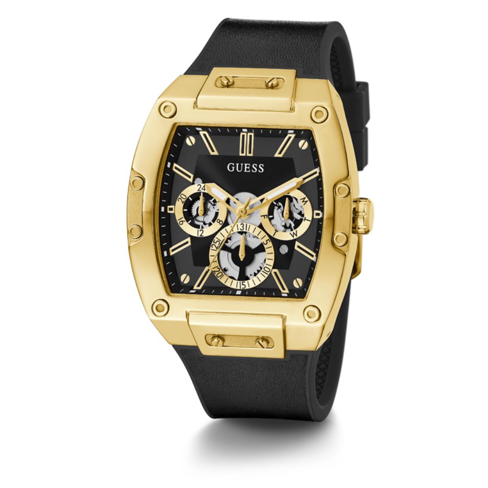 Reloj Guess Phoenix Dorado Correa de Silicona