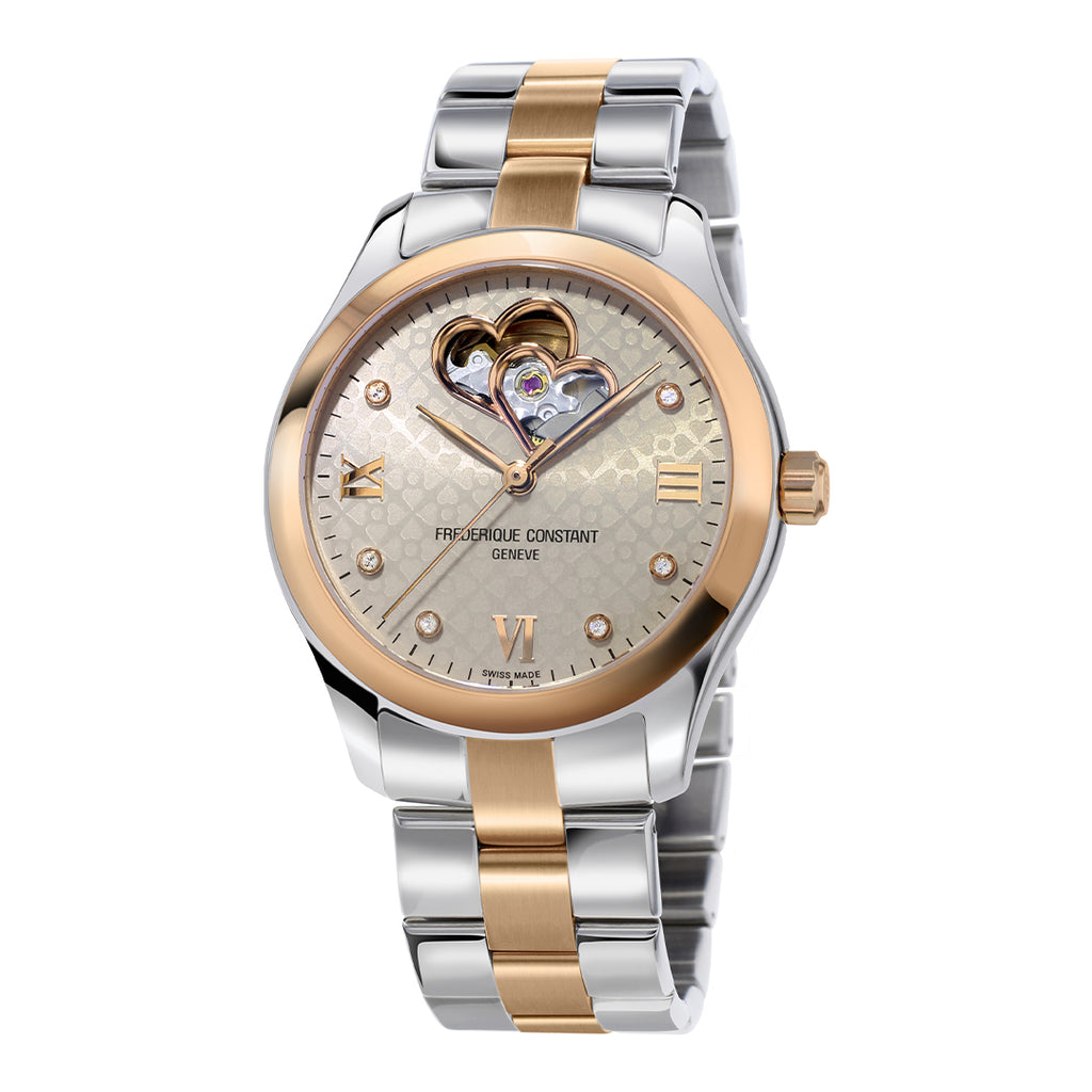 Reloj Frederique Heart Beat Femenino FC-310LGDHB3B2B