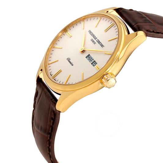 Reloj Federique Constant Classics Cuarzo Cuero Café