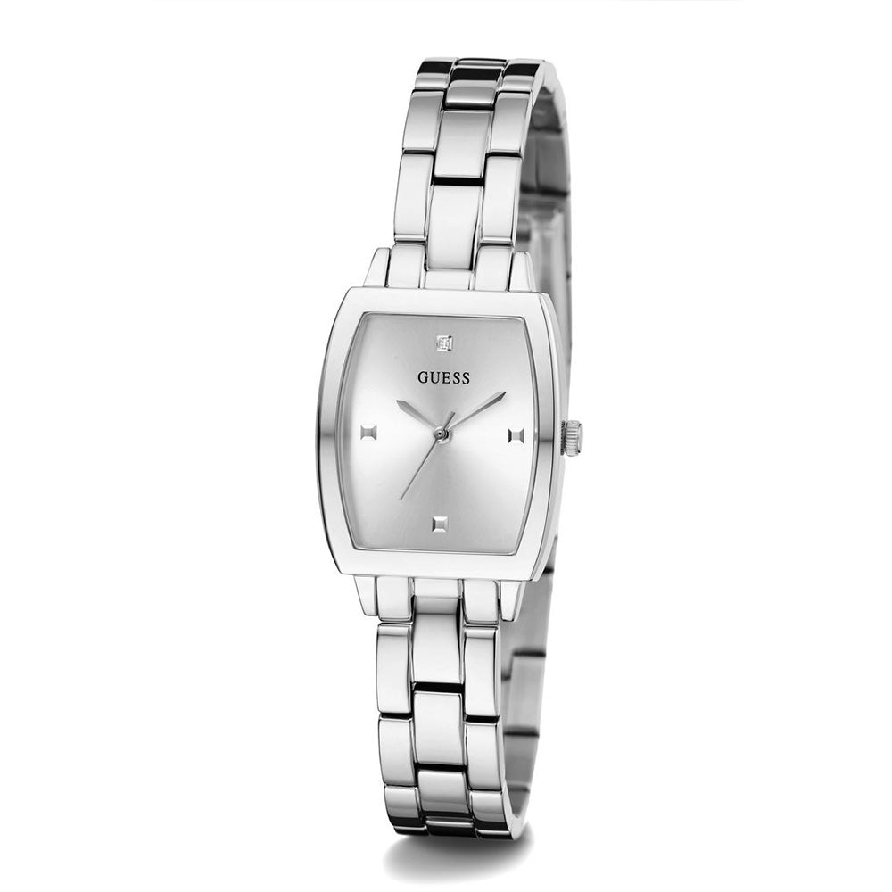 Reloj Guess Analogico Brillante para Mujer Plateado