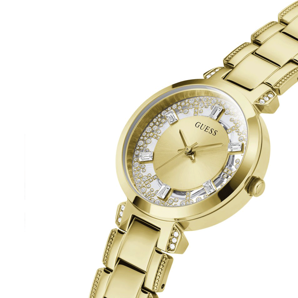 Reloj Guess Crystal Clear Dorado Dama