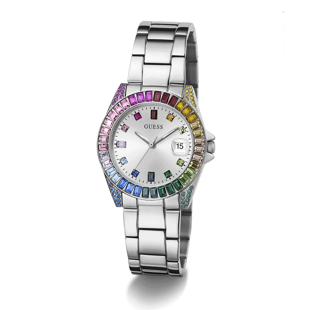 Relógio Guess Opalino Prateado GW0475L4
