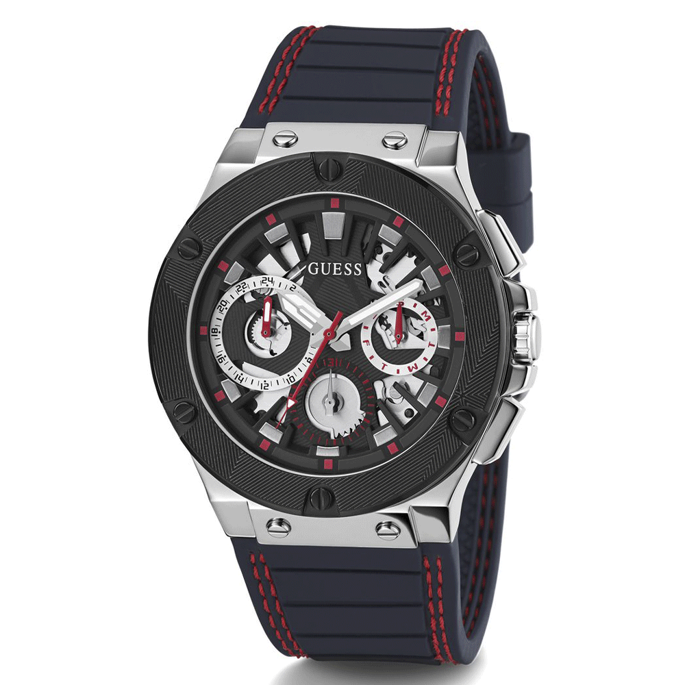 Reloj Guess Circuit Bicolor Negro/ Rojo