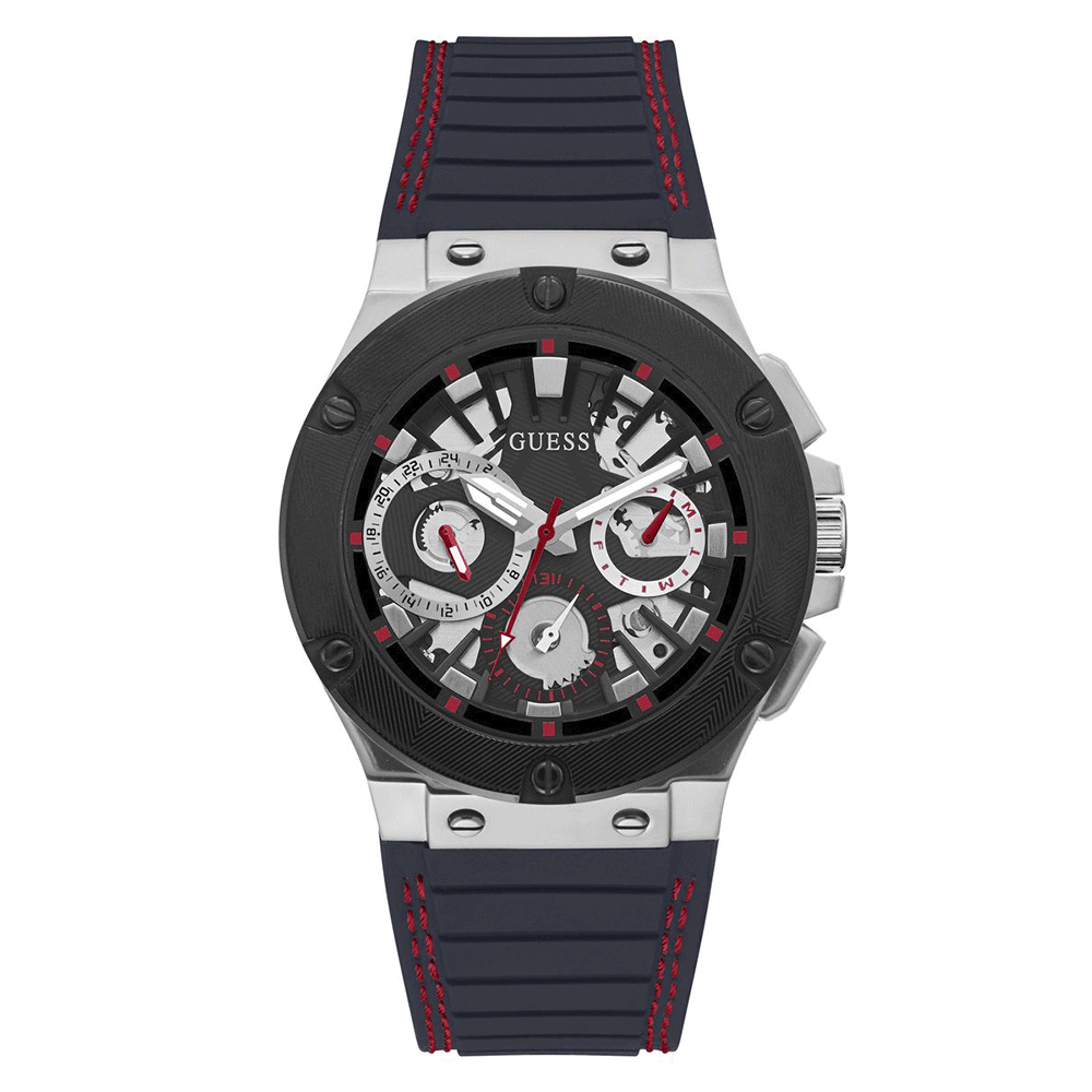 Reloj Guess Circuit Bicolor Negro/ Rojo