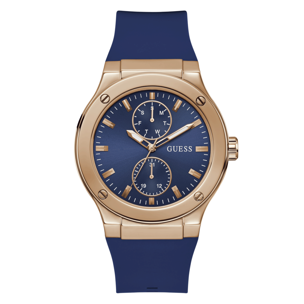 Reloj Guess Chorro Azul/ Oro Rosa