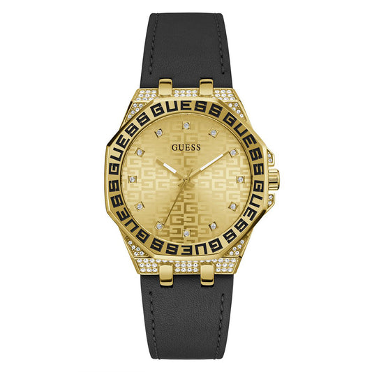 Reloj Guess Insignia para Dama Negro/Dorado