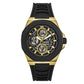 Reloj Guess Front Runner Multifunción Negro- Dorado