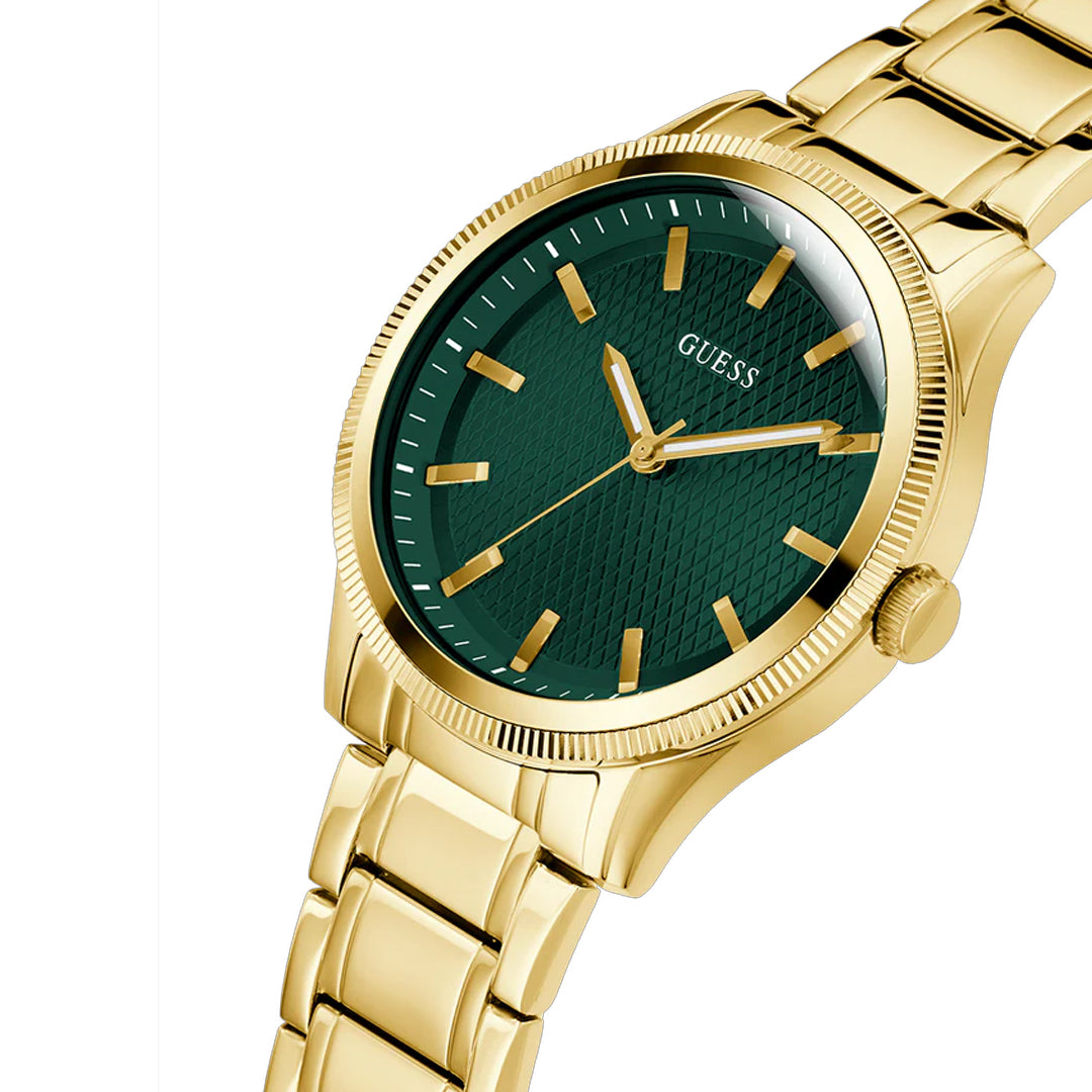 Reloj Guess Dex Dorado Fondo Verde GW0626G2