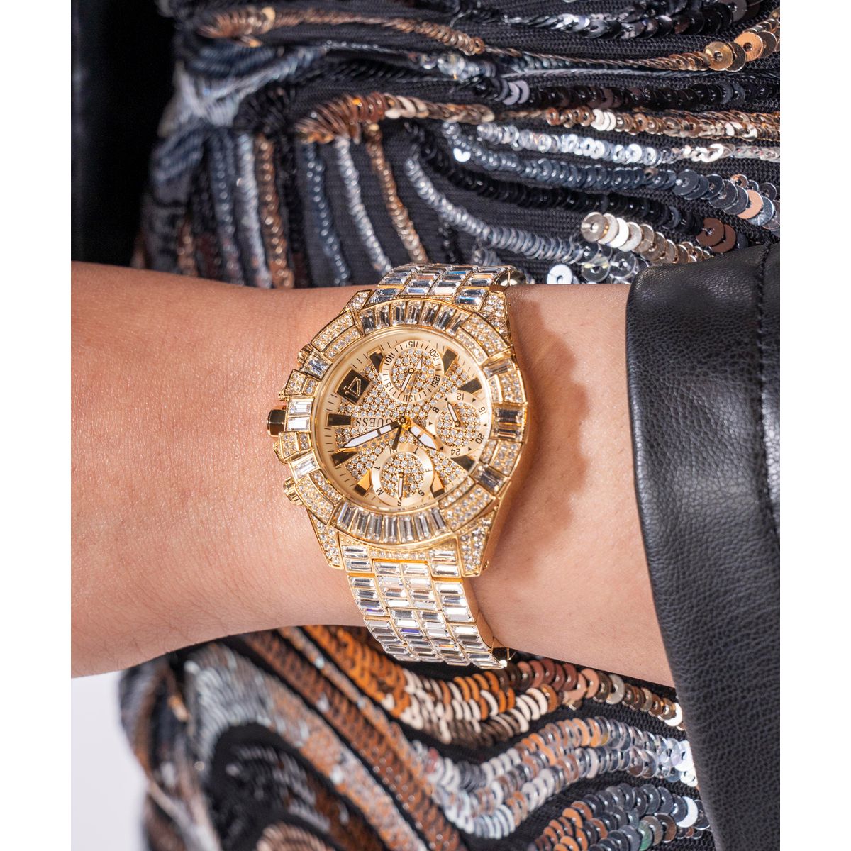 Relógio feminino Guess Iconic 40th GW0812L2