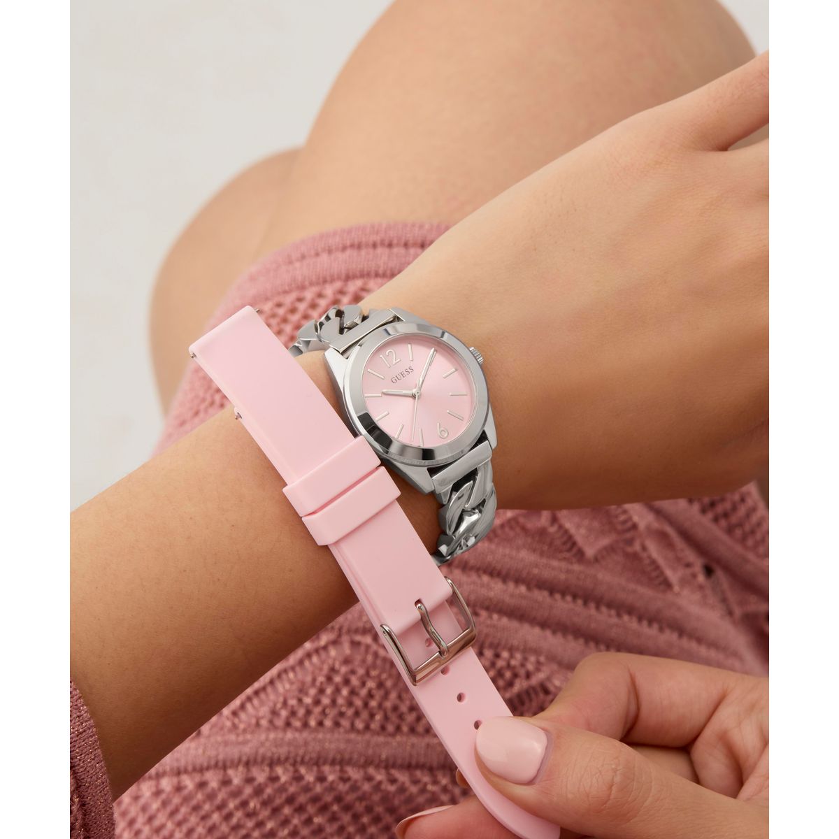 Relógio feminino Guess Box GW0845L1