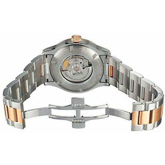 Reloj Mido Multifort Bicolor Dial Blanco