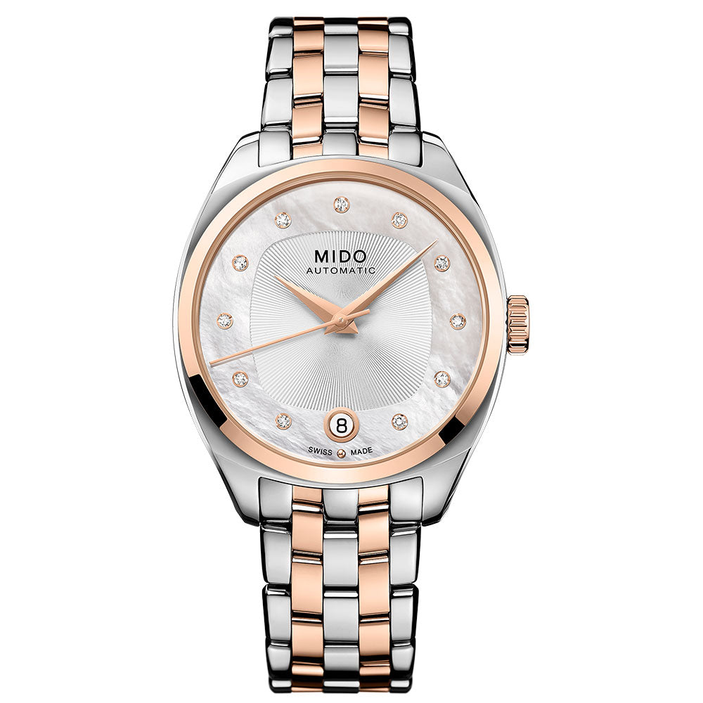 Reloj Mido Belluna de Acero Bicolor Oro Rosa