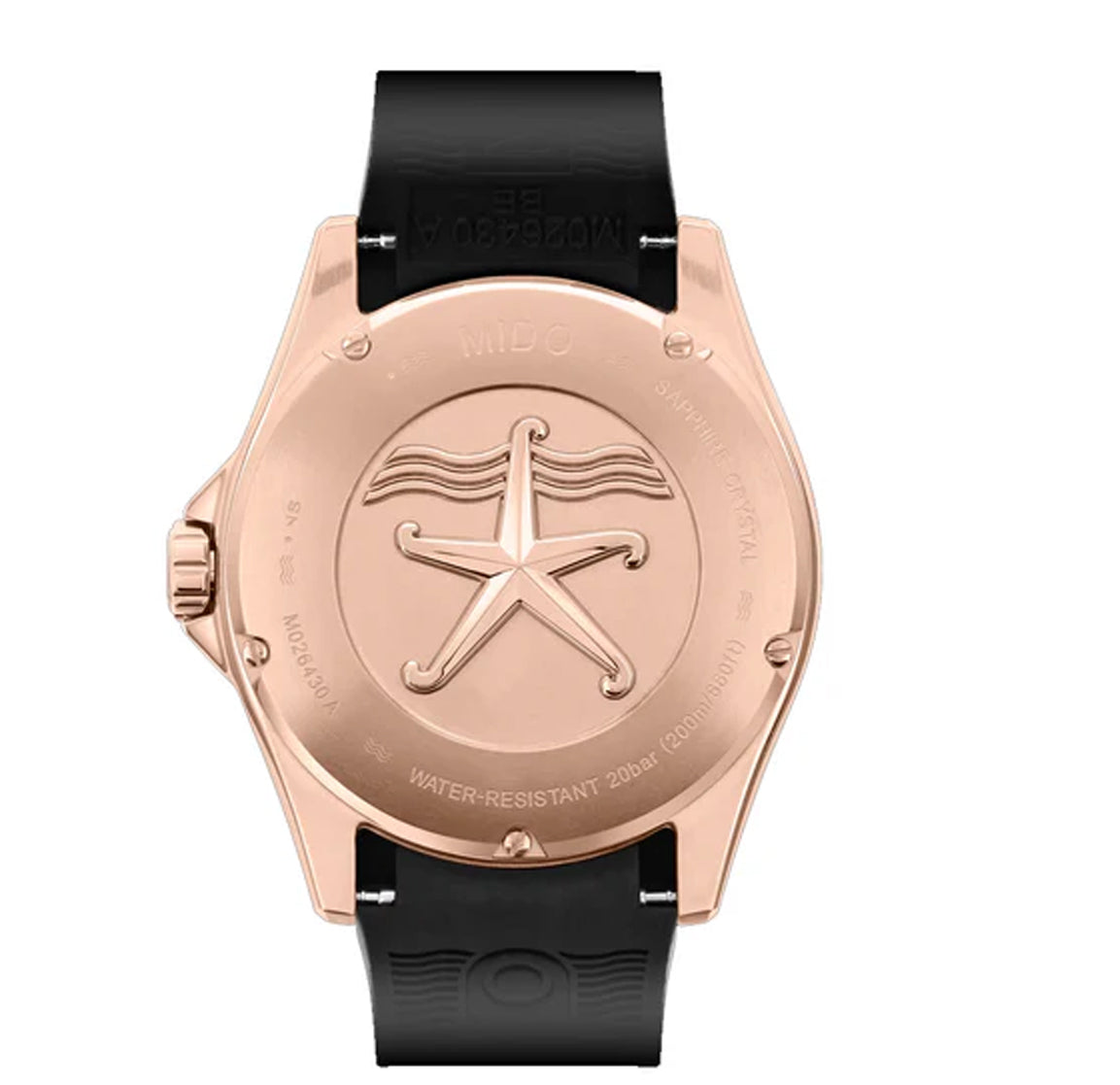 Mido Captain Watch Pink Case M0264303705100