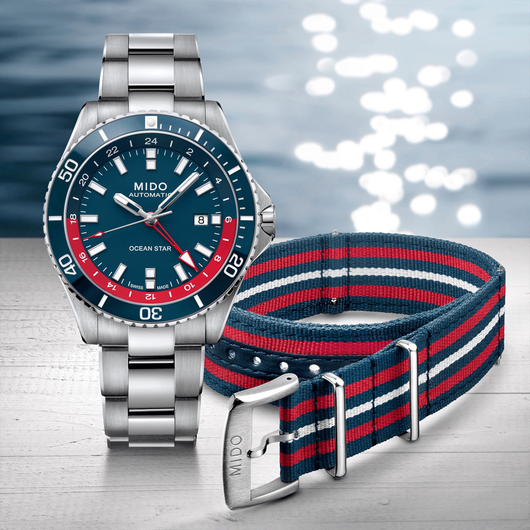 Reloj Mido GTM Ocean Star Captain Doble Manilla