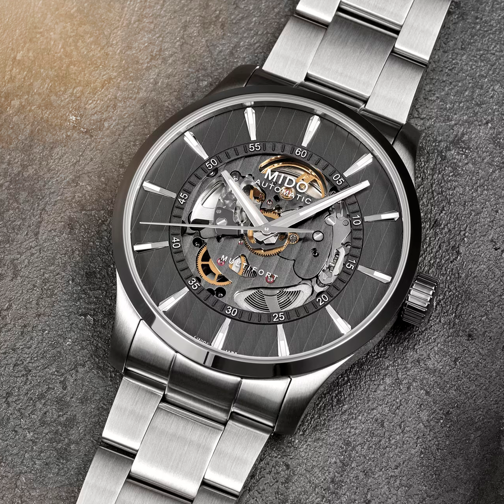 Mido Multifort Skeleton Watch M0384361106100
