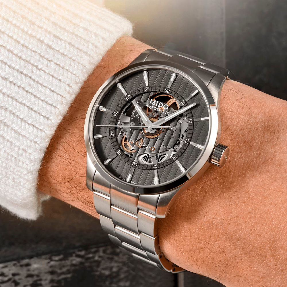 Mido Multifort Skeleton Watch M0384361106100