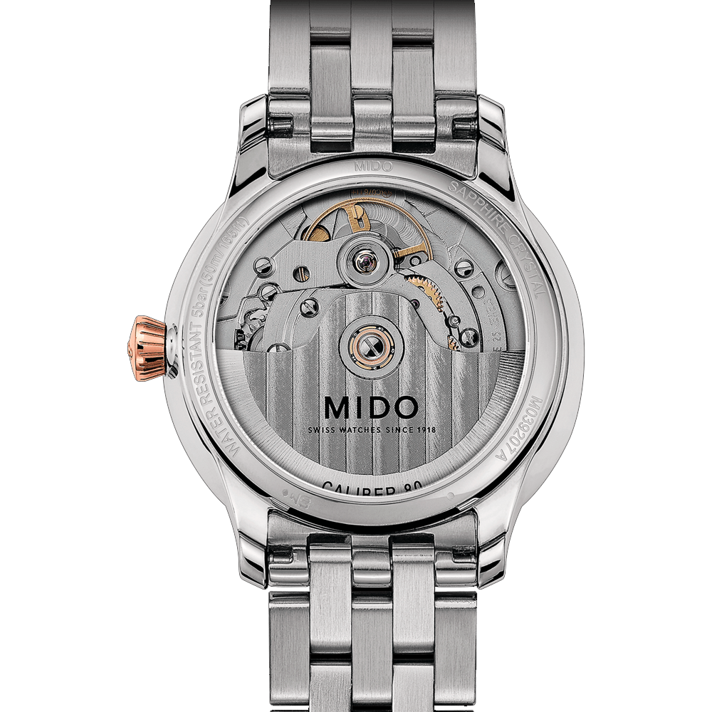 Reloj Mido Baroncelli Acero Bicolor Fondo Nacar