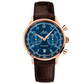 Reloj Mido Multifort Caja Rosada Dial Azul