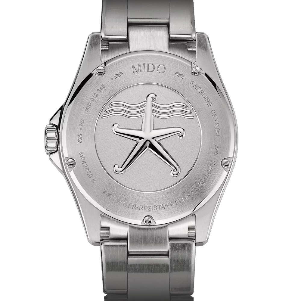 Reloj Mido Ocean Star de Acero con Esfera Azul