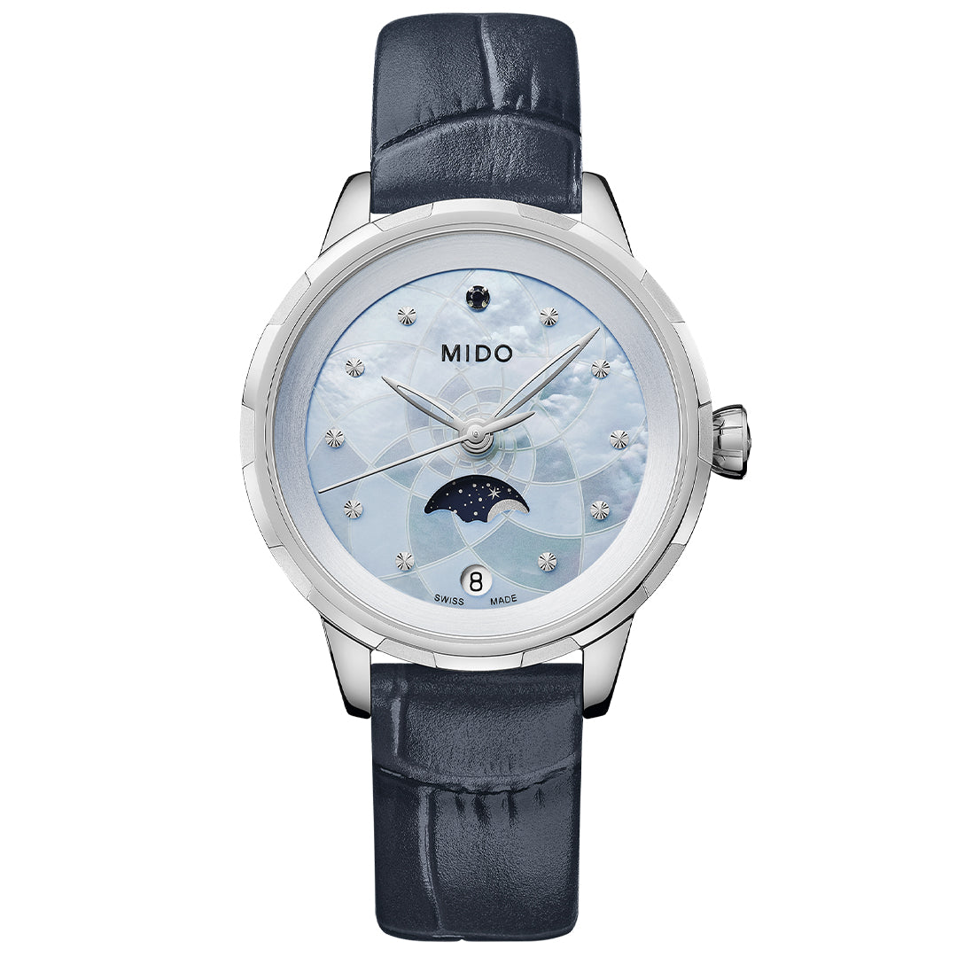 Relógio feminino Mido Rainflower M0430231613100