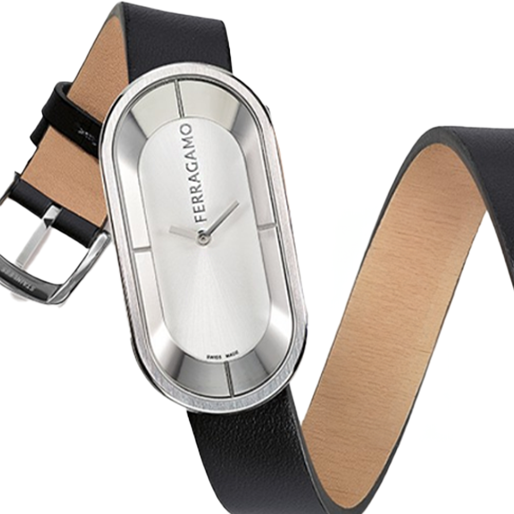 Reloj Ferragamo Curve Cuero Negro