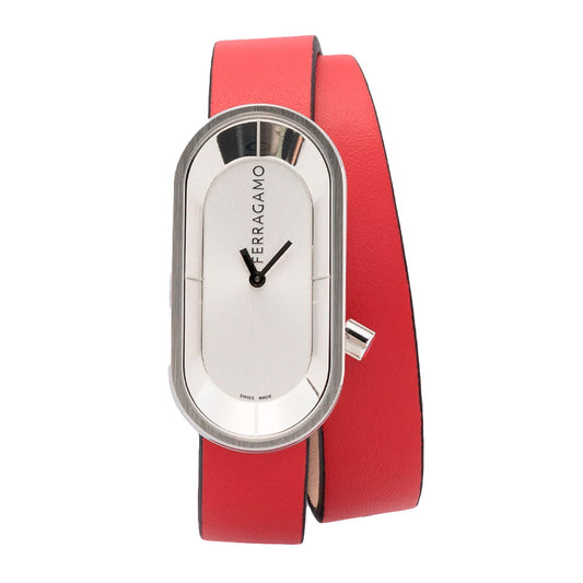 Reloj Ferragamo Curve Cuero Rojo