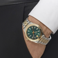 Reloj Versace Hellen Esfera Verde Bicolor