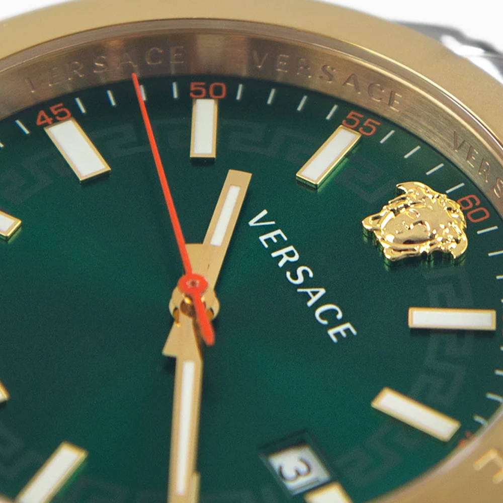 Reloj Versace Hellen Esfera Verde Bicolor