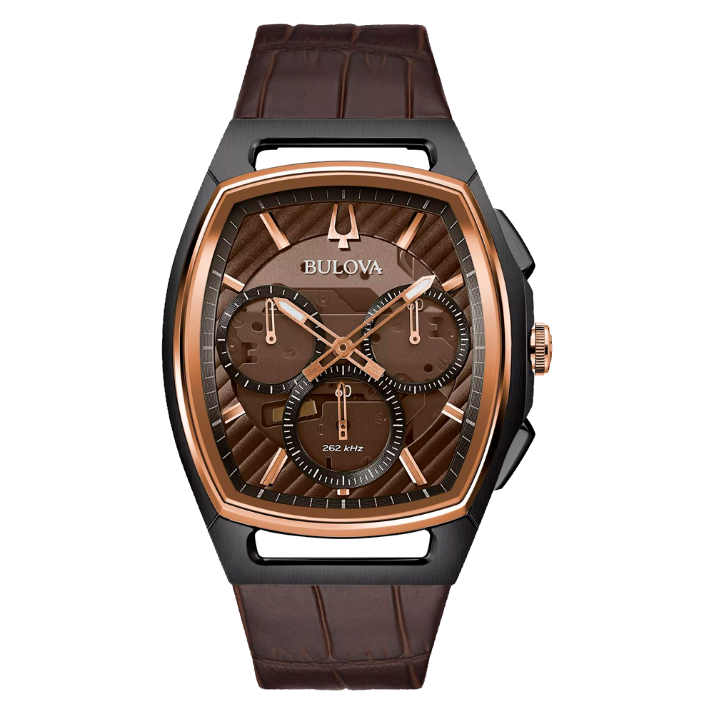 Reloj Bulova Curv Marron