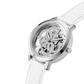 Reloj Guess Quattro Clear Acero Cuero Genuino