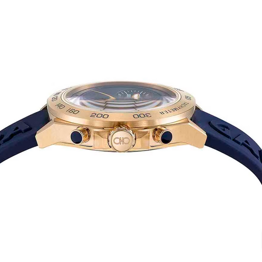 Reloj Ferragamo Urban Chrono Champagne Azul