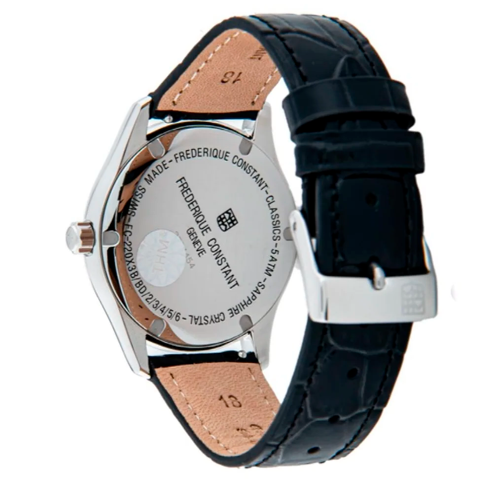 Reloj Frederique Constant Ladies Quarts Cuero con Diamantes