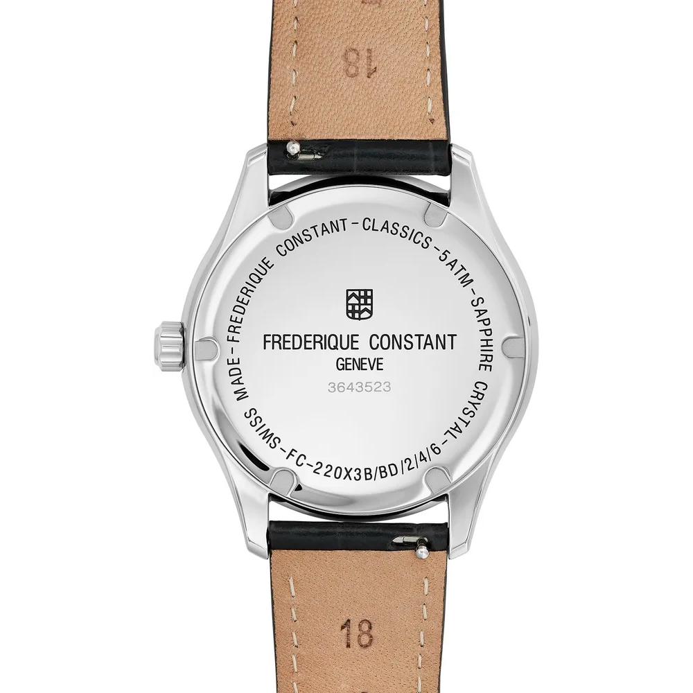 Reloj Frederique Constant Ladies Quarts Cuero con Diamantes